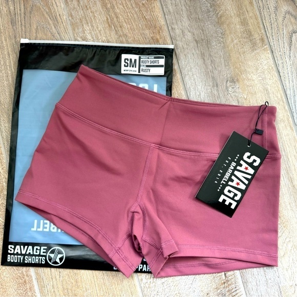 Savage Barbell Pants - SAVAGE NWT 2.5” inseam booty shorts size small